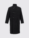 Tagliatore Black Wool And Cashmere Blend Mon Coat In Black