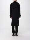 Tagliatore Notched-lapel Coat In Black