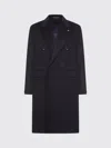 Tagliatore Double-breasted Coat In Black