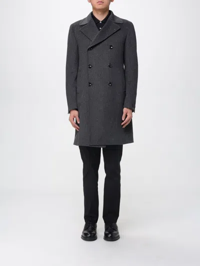 Tagliatore Coat  Men Color Grey In Gray