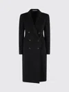 Tagliatore Double-breasted Jacket With Structured Shoulders And Flap Pockets In Black