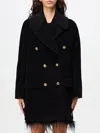 Tagliatore Coat  Woman Color Black In Schwarz