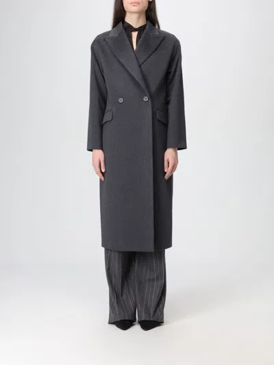 Tagliatore Coat  Woman Color Charcoal In Gray