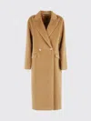 Tagliatore Beige Wool Overfit Coat In Brown