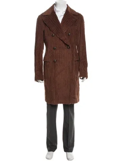 Pre-owned Tagliatore Coat W/ Tags In Brown