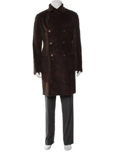 Pre-owned Tagliatore Coat W/ Tags In Brown