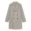 Tagliatore Double-breasted Herringbone-pattern Coat