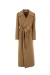 Tagliatore Wrap Coat In Brown