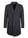 Tagliatore Single-breasted Black Coat