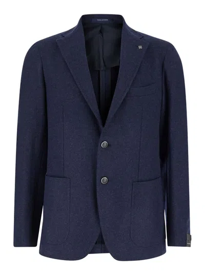 Tagliatore Wool Single-breasted Suit In Azul