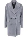 Tagliatore Ariane Woman Coat Clothing In Grey