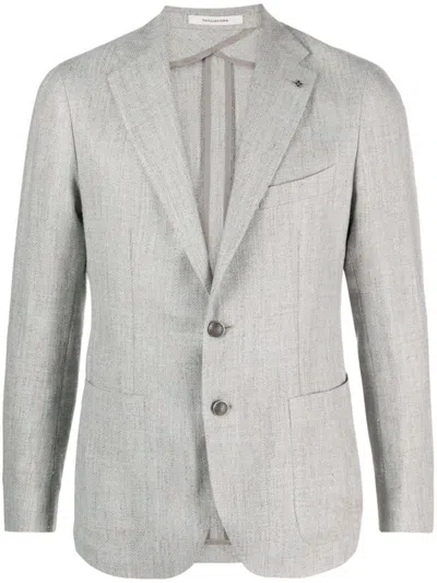 Tagliatore Notched-lapels Single-breasted Blazer In Multicolour