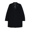 Tagliatore Single-breasted Coat In Black