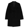 Tagliatore Double-breasted Coat In Black