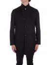 Tagliatore Coats Black In Nero Neri E Grigi