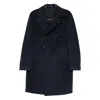 Tagliatore Double-breasted Coat In Blue
