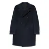 Tagliatore Double-breasted Coat In Blue