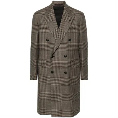 Tagliatore Coats In Brown/black