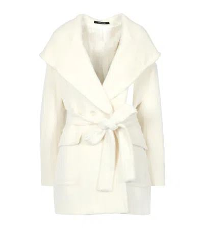 Tagliatore Coats Cream In White