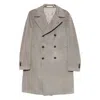 Tagliatore Flap-pocket Double-breasted Coat In Gray