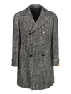 Tagliatore Long-sleeved Coat In Gray