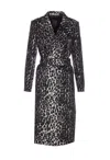 Tagliatore Leopard Printed Bouble Breasted Coat In Multi