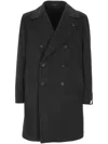 Tagliatore Double-breasted Wool-cashmere Blend Coat In Multi