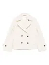 Tagliatore Double-breasted Buttoned Coat In Neutral