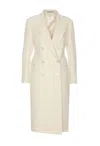 Tagliatore Meryl Double Breast Teddy Coat In White