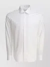 Tagliatore Collared Button-down Shirt Long Sleeves In White