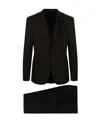 Tagliatore Classic Black Virgin Wool Three-piece Suit