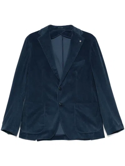 Tagliatore Corduroy Blazer In Blue