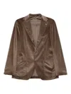 Tagliatore Corduroy Blazer In Brown