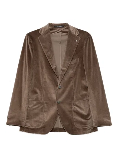 Tagliatore Corduroy Blazer In Brown