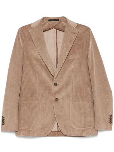 Tagliatore Corduroy Blazer In Brown