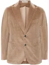 Tagliatore Single-breasted Blazer In Neutrals