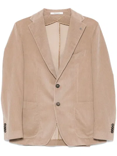 Tagliatore Corduroy Blazer In Neutrals