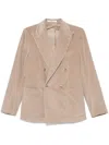 Tagliatore Corduroy Blazer In Neutrals