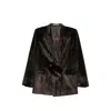 Tagliatore Corduroy Double-breasted Suit In Brown