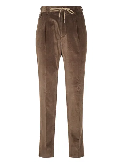 Tagliatore Corduroy Trousers In Brown