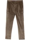 Tagliatore Corduroy Trousers In Brown