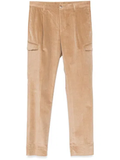Tagliatore Corduroy Trousers In Neutrals