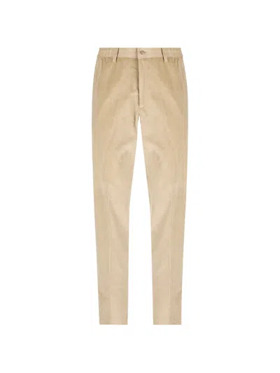 Tagliatore Corduroy Trousers In Neutral