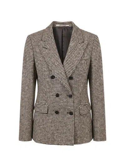 Tagliatore Coreen Houndstooth Double-breasted Blazer In Multi