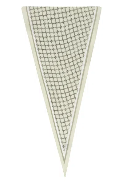 Tagliatore Cotton And Silk Shawl In Turtledove