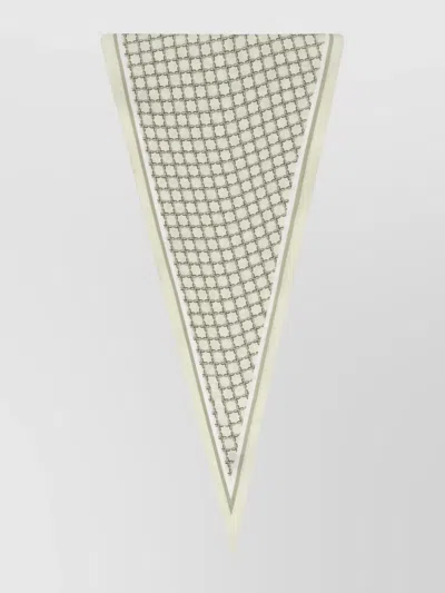 Tagliatore Cotton And Silk Shawl With Geometric Pattern