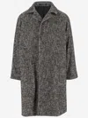 Tagliatore Gray Cotton Blend Coat