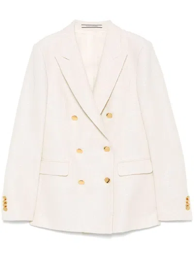 TAGLIATORE TAGLIATORE COTTON BLEND DOUBLE-BREASTED JACKET