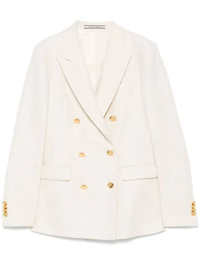 TAGLIATORE TAGLIATORE COTTON BLEND DOUBLE-BREASTED JACKET
