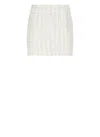 Tagliatore Sequin-embellished Tweed Mini Skirt In Ivory